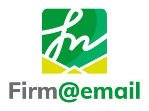 Logotipo Firmaemail - vertical fondo blanco